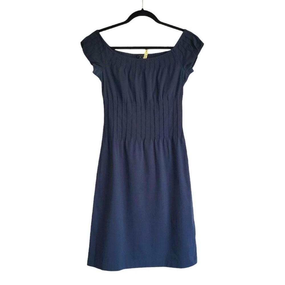 Navy Ribbed Mini Dress